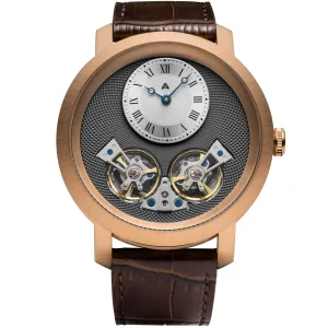 Archetype Caspian Automatic Rose Gold Silver Brown